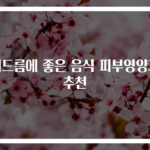 여드름에 좋은 음식 피부영양제 추천
