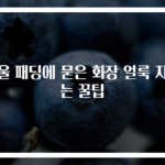 겨울 패딩에 묻은 화장 얼룩 지우는 꿀팁