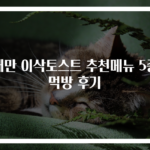 대만 이삭토스트 추천메뉴 5종 먹방 후기