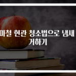 장마철 현관 청소법으로 냄새 제거하기