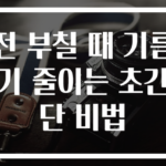 전 부칠 때 기름기 줄이는 초간단 비법