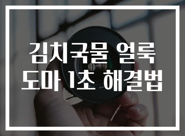 김치국물 얼룩 도마 1초 해결법