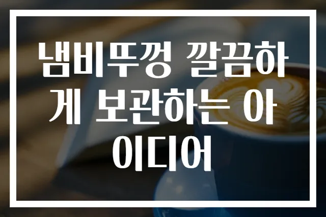 냄비뚜껑 깔끔하게 보관하는 아이디어