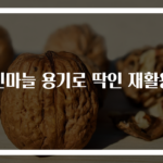 다진마늘 용기로 딱인 재활용품