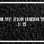 비에 젖은 운동화 냄새없이 말리는 법
