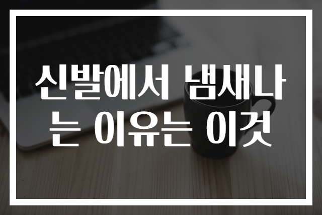 신발에서 냄새나는 이유는 이것