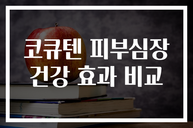 코큐텐 피부심장 건강 효과 비교