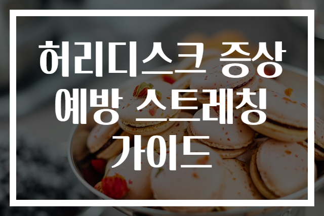 허리디스크 증상 예방 스트레칭 가이드