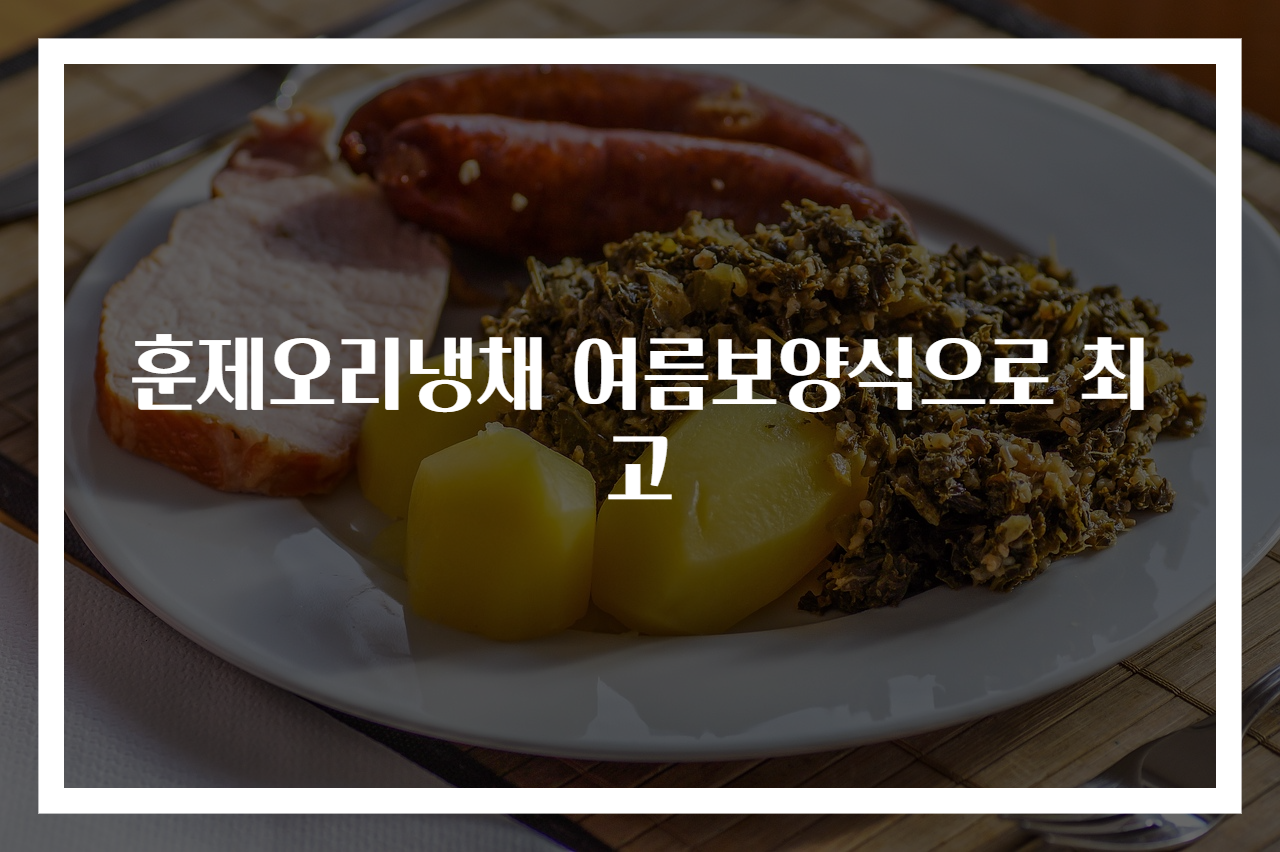 훈제오리냉채 여름보양식으로 최고