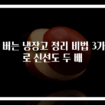 돈 버는 냉장고 정리 비법 3가지로 신선도 두 배