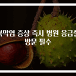 복막염 증상 즉시 병원 응급실 방문 필수