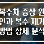 복수차 증상 원인과 복수 제거 방법 상세 분석
