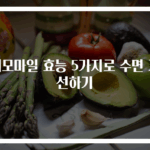 캐모마일 효능 5가지로 수면 개선하기