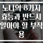 노니의 8가지 효능과 반드시 알아야 할 부작용