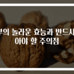 두부의 놀라운 효능과 반드시 알아야 할 주의점
