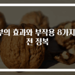 두부의 효과와 부작용 8가지 완전 정복