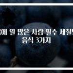 몸에 열 많은 사람 필수 체질별 음식 3가지