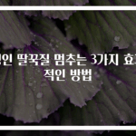 성인 딸꾹질 멈추는 3가지 효과적인 방법