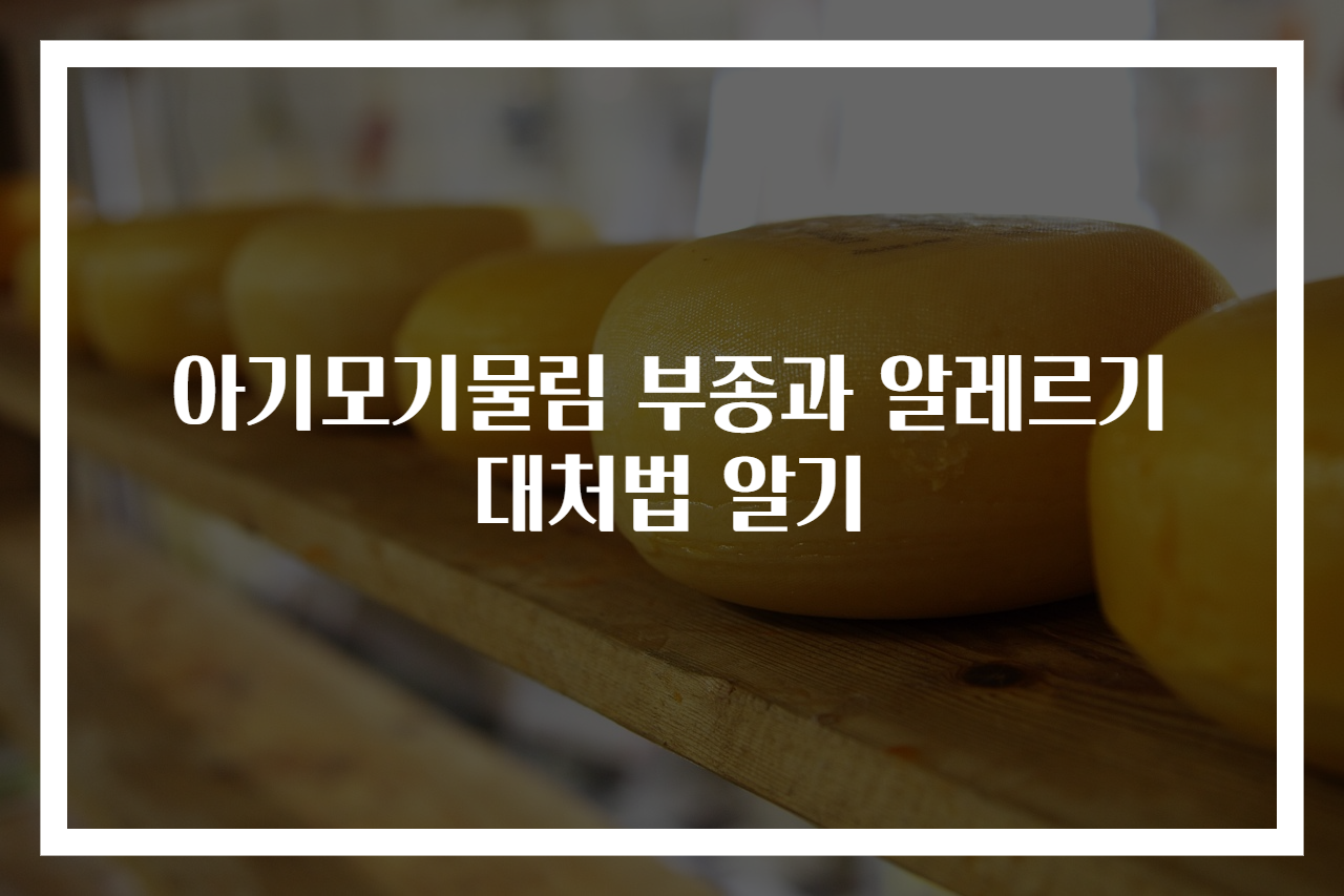 아기모기물림 부종과 알레르기 대처법 알기