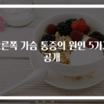 오른쪽 가슴 통증의 원인 5가지 공개