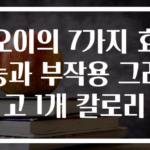 오이의 7가지 효능과 부작용 그리고 1개 칼로리