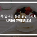 왼쪽 옆구리 통증 원인 3가지를 자세히 알아보세요
