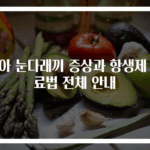 유아 눈다래끼 증상과 항생제 치료법 전체 안내