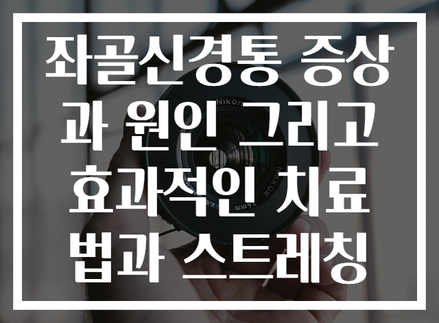 좌골신경통 증상과 원인 그리고 효과적인 치료법과 스트레칭
