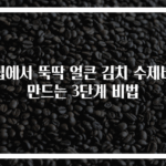 집에서 뚝딱 얼큰 김치 수제비 만드는 3단계 비법