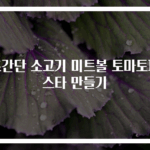 초간단 소고기 미트볼 토마토파스타 만들기