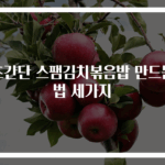 초간단 스팸김치볶음밥 만드는 법 세가지