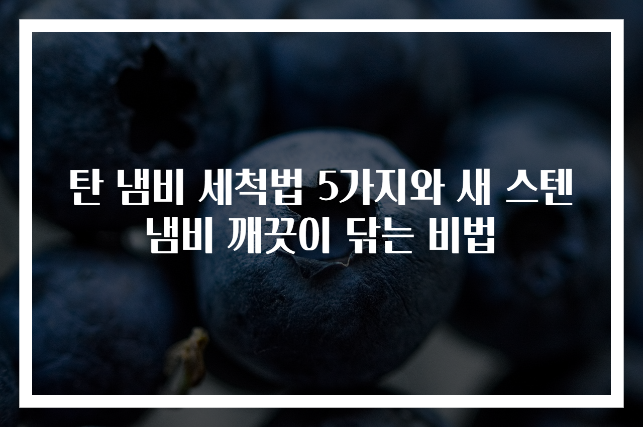 탄 냄비 세척법 5가지와 새 스텐 냄비 깨끗이 닦는 비법