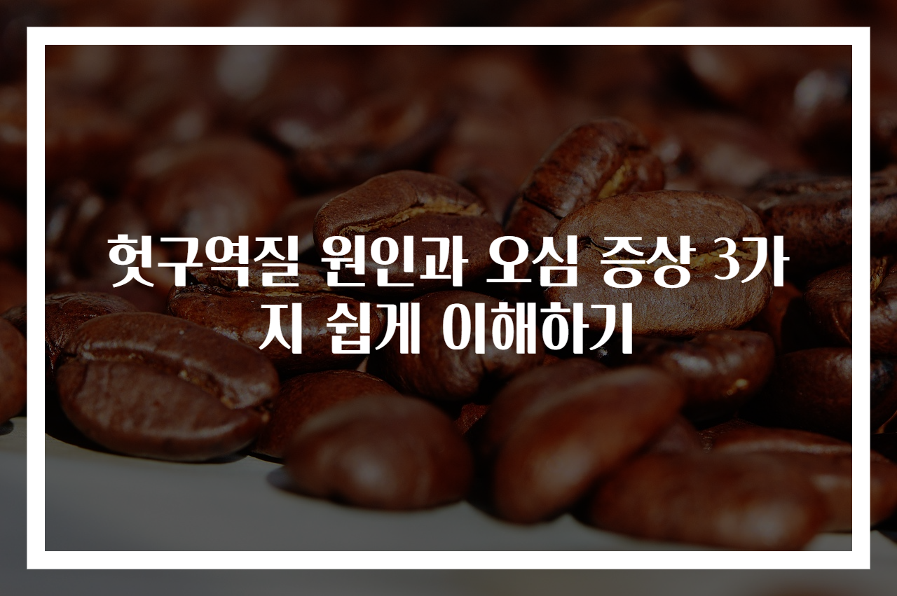 헛구역질 원인과 오심 증상 3가지 쉽게 이해하기