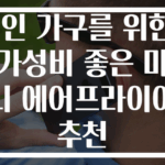 1인 가구를 위한 가성비 좋은 미니 에어프라이어 추천