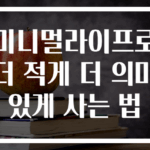 미니멀라이프로 더 적게 더 의미 있게 사는 법