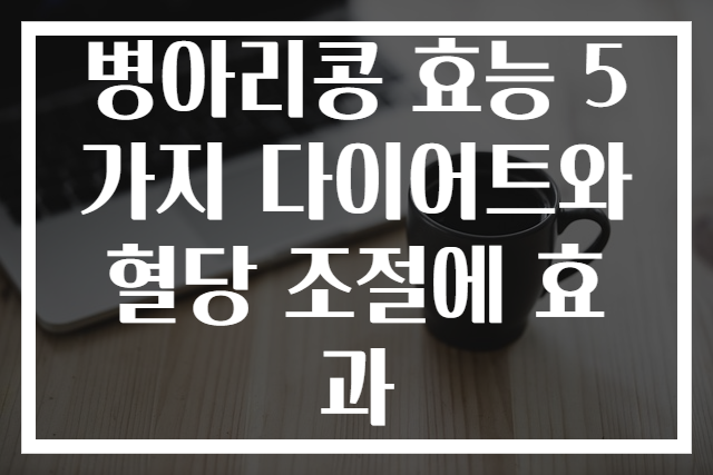 병아리콩 효능 5가지 다이어트와 혈당 조절에 효과