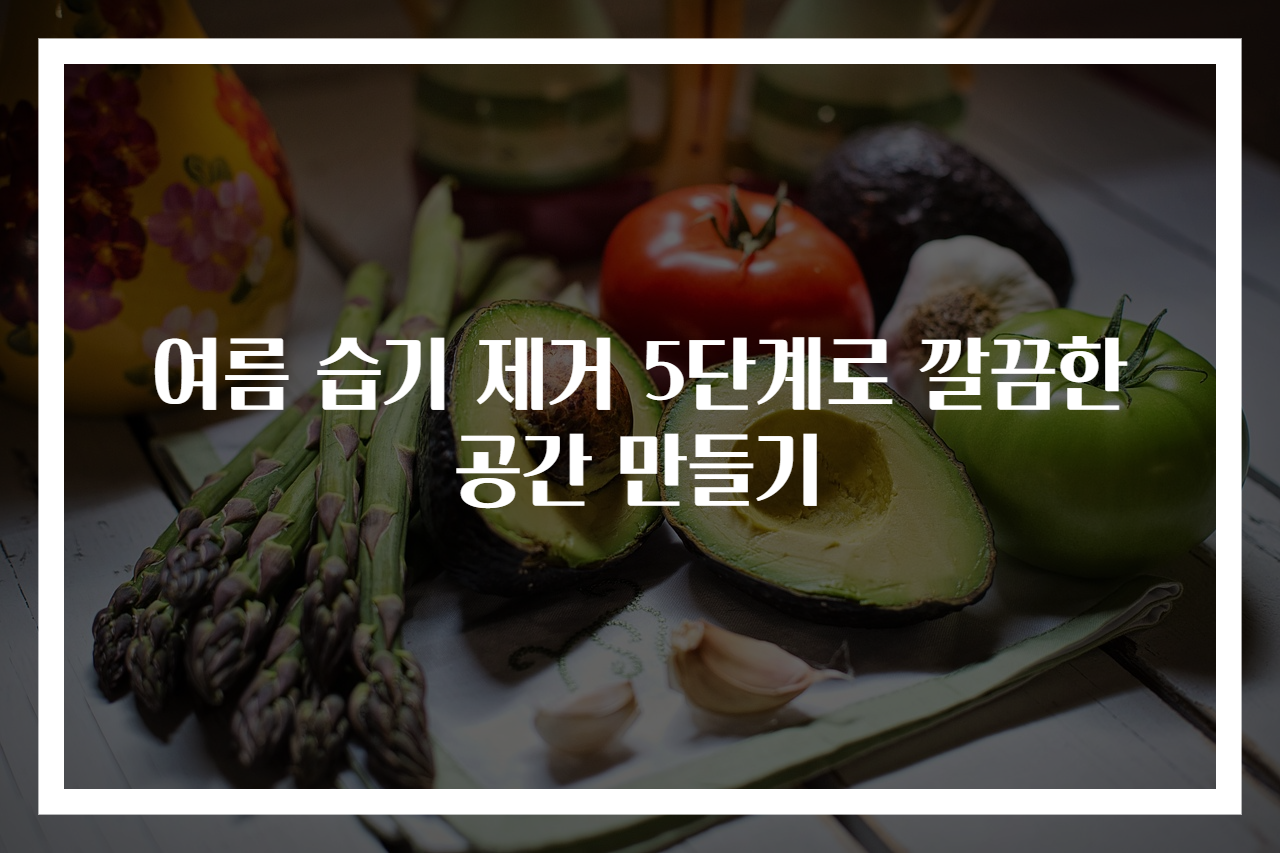 여름 습기 제거 5단계로 깔끔한 공간 만들기