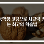 초등학생 코딩으로 사고력 키우는 최고의 학습법