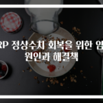 CRP 정상수치 회복을 위한 염증 원인과 해결책