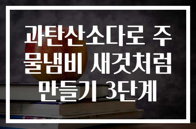 과탄산소다로 주물냄비 새것처럼 만들기 3단계
