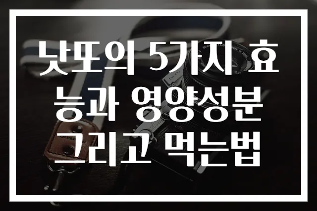 낫또의 5가지 효능과 영양성분 그리고 먹는법
