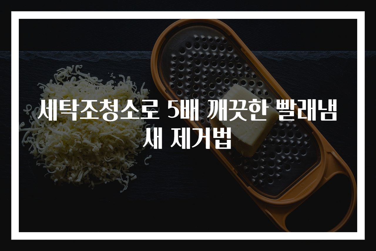 세탁조청소로 5배 깨끗한 빨래냄새 제거법